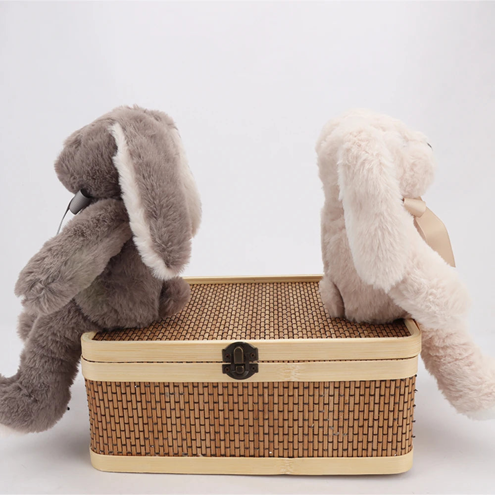 30cm Kawaii Easter Rabbit Plush Toy Stuffed Animal Rabbit with Long Ear for Babies Sleeping Companion Plush Doll Children's Gift