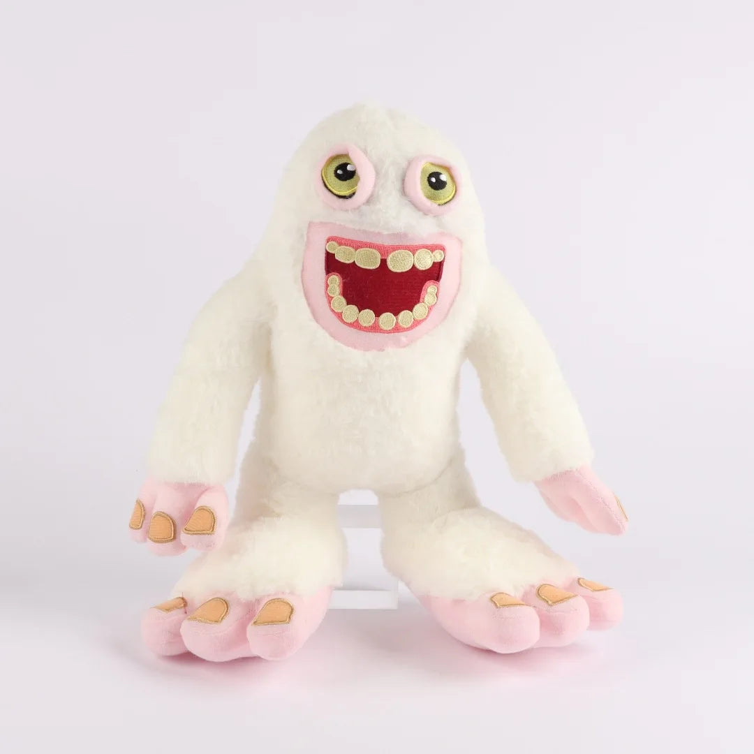 31cm Blue or White Monsters Mammott Plush Toys Movie Stuffed Animals Soft Stuffed Bigfoot Plushie Doll for Boys Girls Fans Gifts