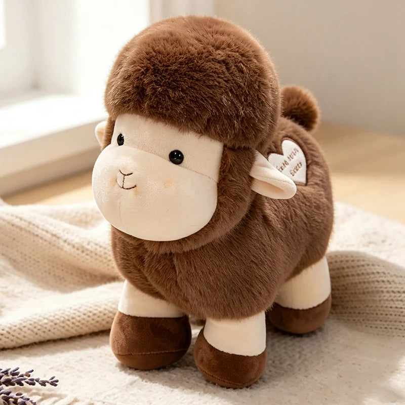 Hot Sale Realistic Sheep Plush Toys Soft Stuffed Standing Sheep Doll Cartoon Plush Toy Sheep Room Decoration