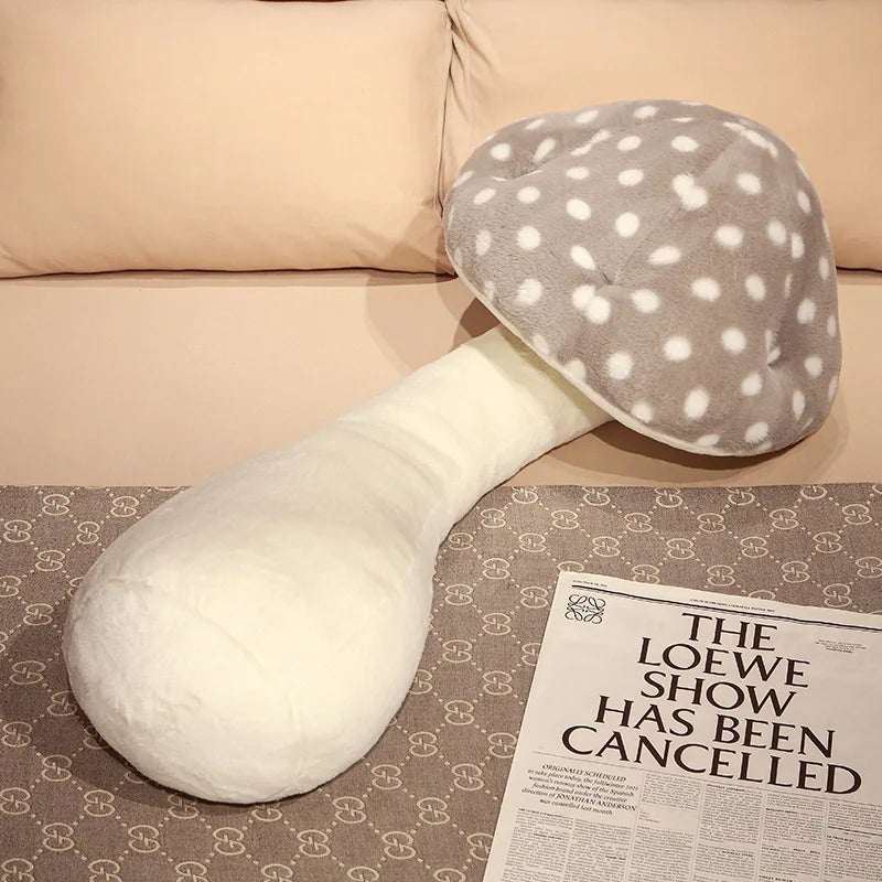 Cuddly Mushroom Plush Toys Big Size Huggable Pillow Stuffed Soft Plant Mushroom Style Sofa Floor Pillow Back Cushion Home Decor