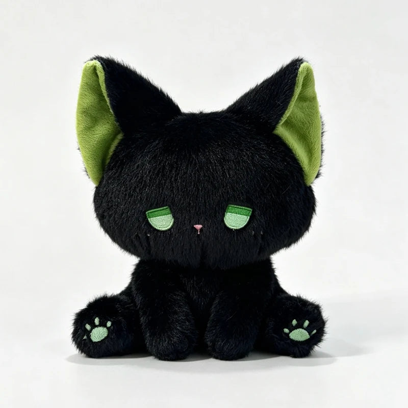 15cm Cute Silly Fox Doll with High Appearance Plush Toy Cartoon Sitting Posture Doll White Black Body with Different Color Ear