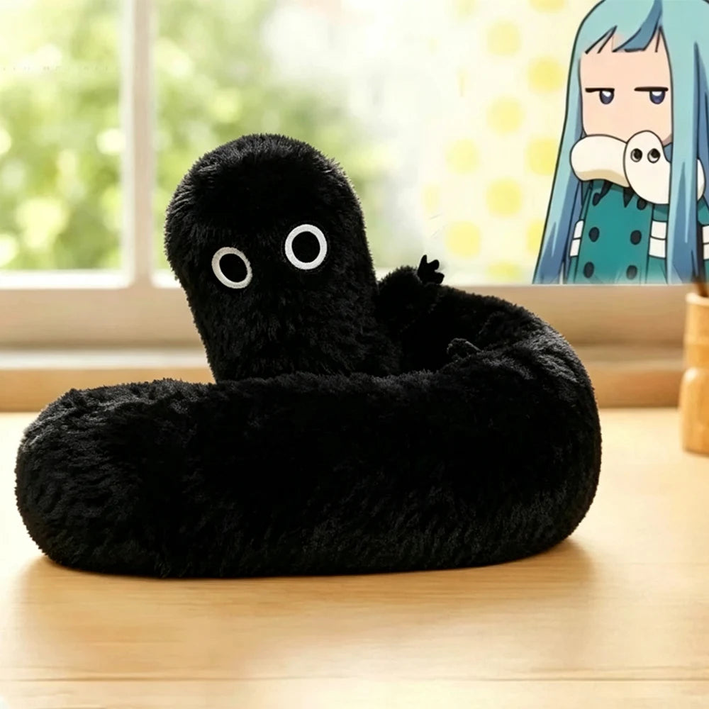 ゆるキャン△ ちくわ の ふわふわ 黒 ロング ぬいぐるみ