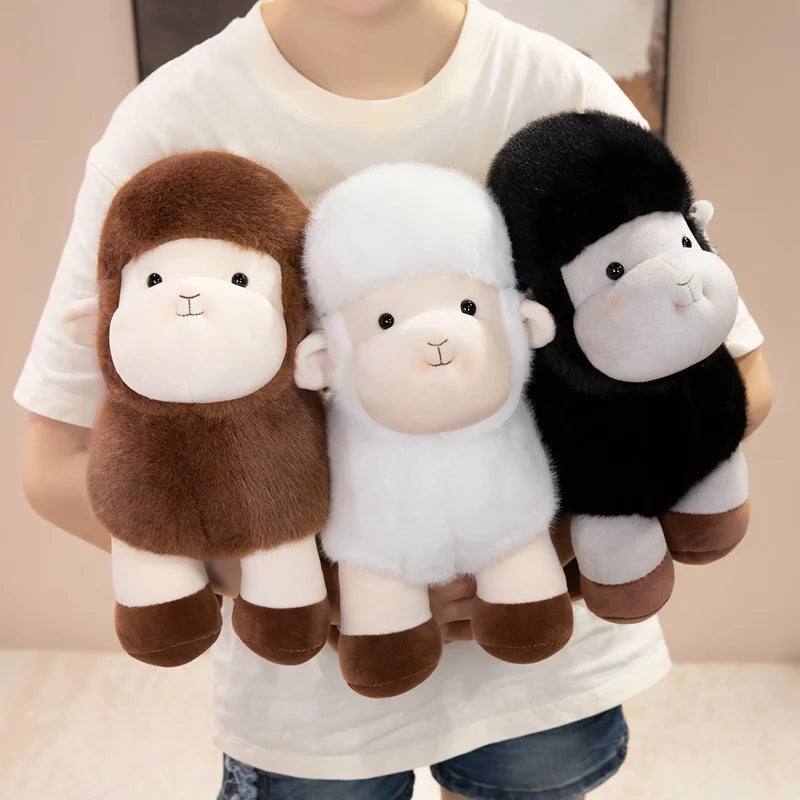 Hot Sale Realistic Sheep Plush Toys Soft Stuffed Standing Sheep Doll Cartoon Plush Toy Sheep Room Decoration