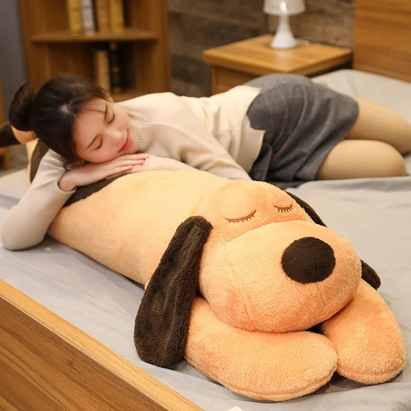Giant Soft Dog Plush Toys Long Pillow High Quality Stuffed Animal Baby Appease Doll Home Decor Sofa Cushion Children Girl Gift