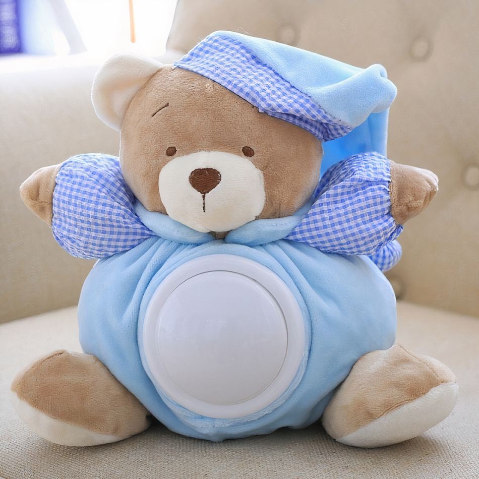 ぬいぐるみのテディベアのナイトライト。お子様を落ち着かせ、安心させます。