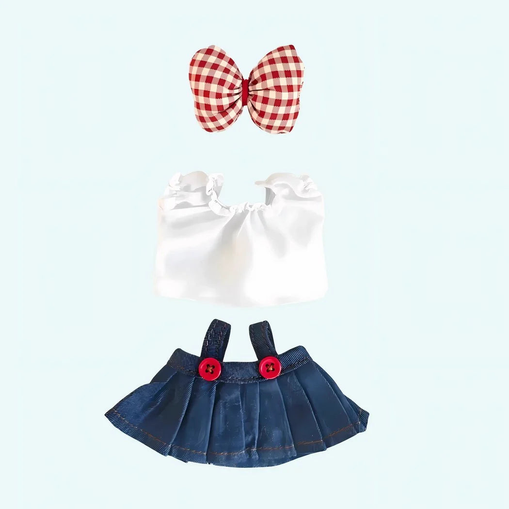 ラブブ風のかわいいぬいぐるみ服セット