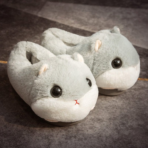 かわいいハムスターのぬいぐるみスリッパ36-37