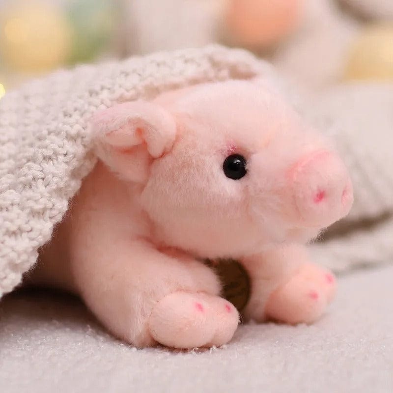 リアルで柔らかいぬいぐるみの豚