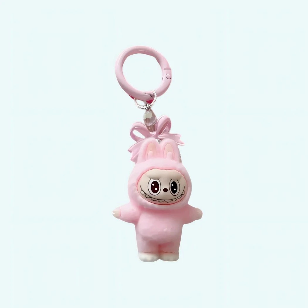ラブブ風ミニぬいぐるみキーホルダー