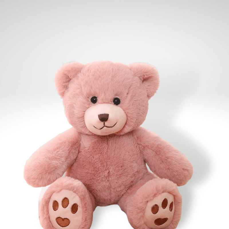 小さくて抱きしめたくなるような可愛いテディベア、35cm / ピンク