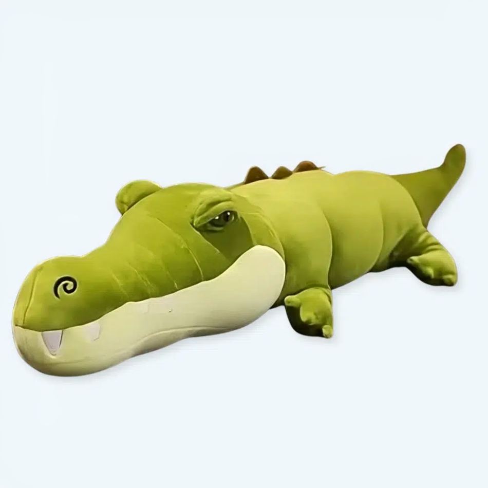 柔らかい巨大な緑のワニのぬいぐるみ、100cm、子供への贈り物、The Plush Company