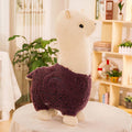 柔らかくて抱き心地の良い紫のアルパカの子供用ドレス - The Plush Company