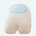 柔らかくてゆったりとした白いAmong Usの子供用ぬいぐるみ、10cm、La Compagnie de la Peluche製