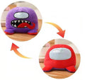 リバーシブルAmong Usソフトぬいぐるみ、楽しい宇宙、赤、The Plush Company