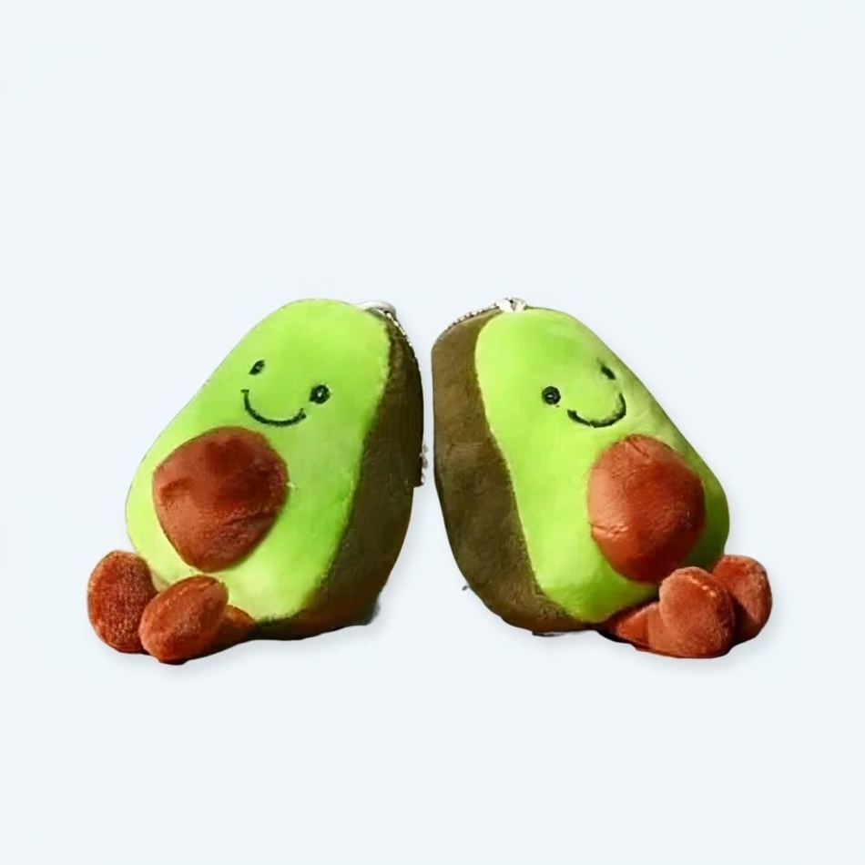 The Plush Companyのかわいい緑のアボカドぬいぐるみキーホルダー