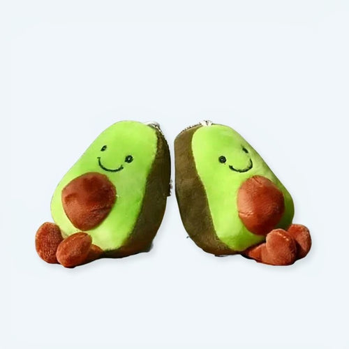 The Plush Companyのかわいい緑のアボカドぬいぐるみキーホルダー