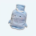 ぬいぐるみクジラの湯たんぽ、柔らかな暖かさ、心地よい冬用1000ml、The Plush Company