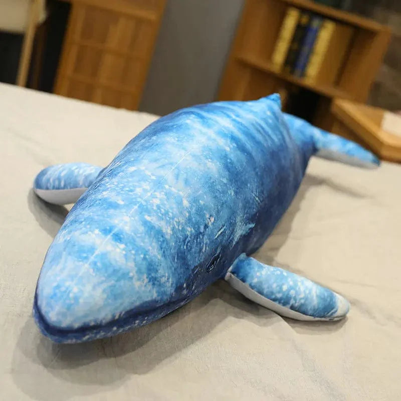 巨大なシロナガスクジラのぬいぐるみ / 55cm