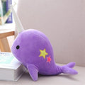 柔らかいぬいぐるみのクジラとユニコーンの海のぬいぐるみ。子供用。
