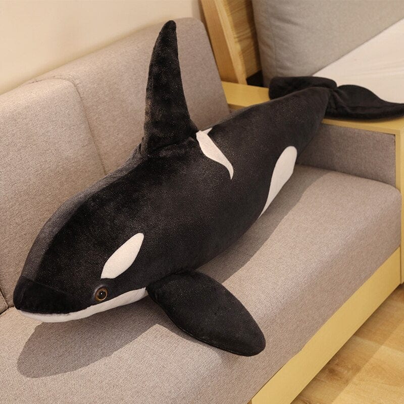 白黒クジラのぬいぐるみ、75cm