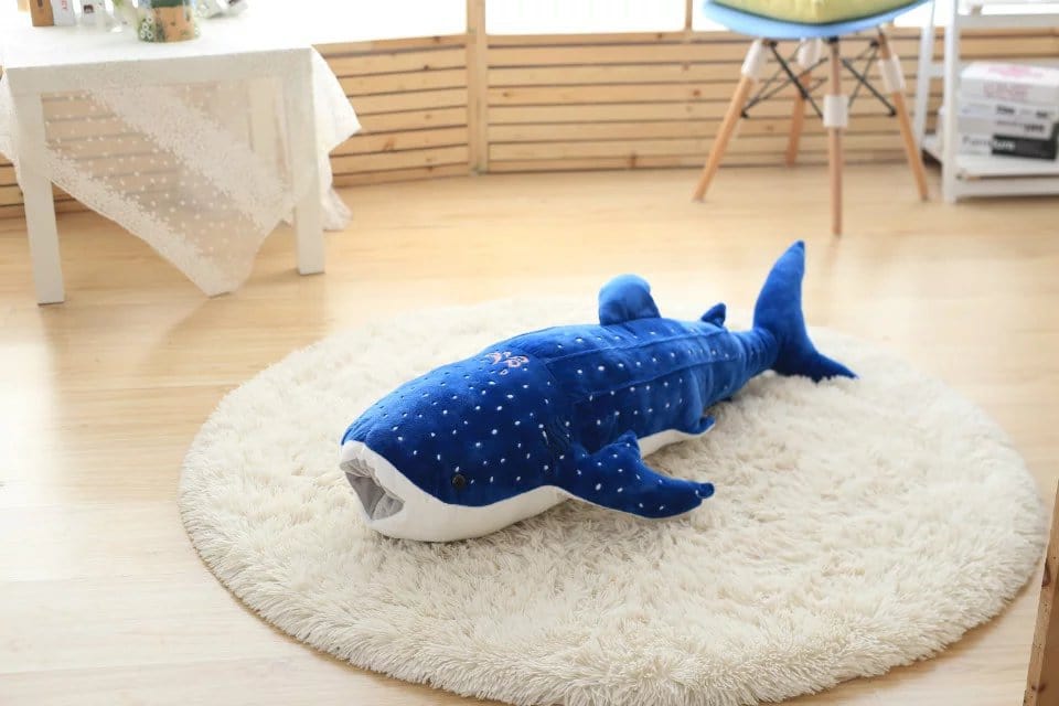 50cm シロナガスクジラ ぬいぐるみ（白い斑点付き）