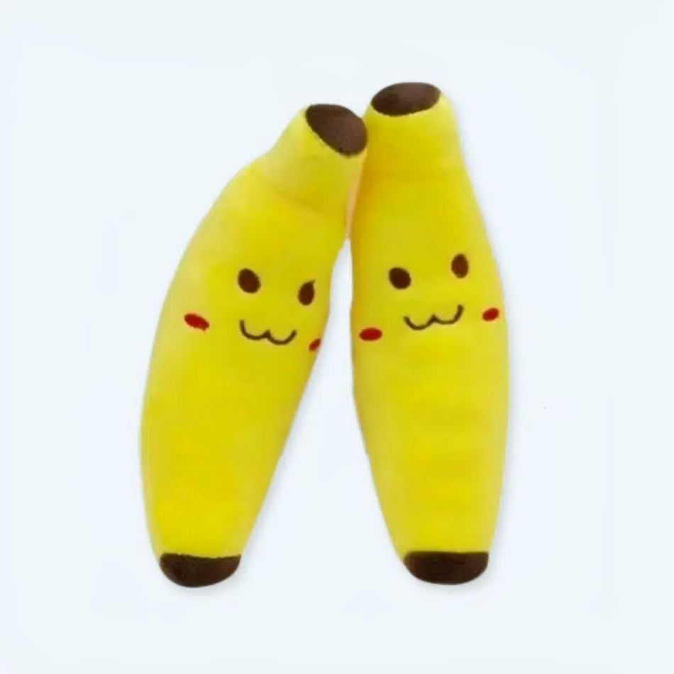 ぬいぐるみバナナ笑顔の黄色い果物柔らかい抱きしめ子供The Plush Company