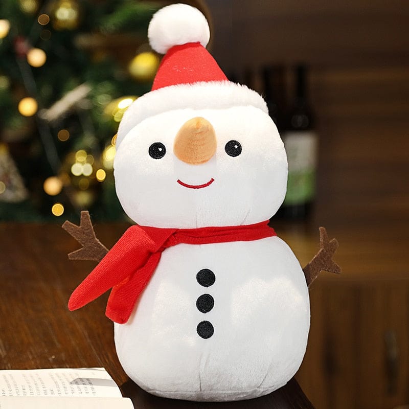 クリスマス スノーマン ぬいぐるみセット - レッド