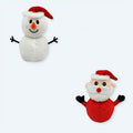 La Compagnie de la Pelucheの柔らかくて暖かいリバーシブルのクリスマス雪だるまぬいぐるみ