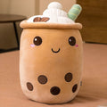 バブルティーぬいぐるみ、オリジナルかわいいソフトクッション、22-24cm / ブラウン、The Plush Company