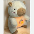 呼吸するカピバラのぬいぐるみ、子守唄、ホワイトノイズ、白、The Plush Company