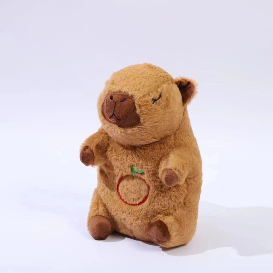 通気性のあるカピバラのぬいぐるみは、ブラウンのぬいぐるみ会社を落ち着かせます