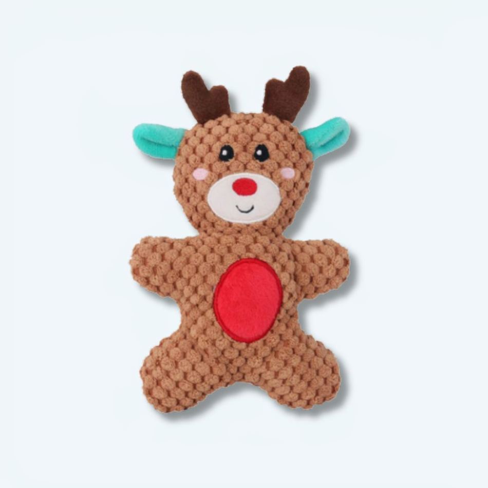 ぬいぐるみジンジャーブレッド鹿クリスマスかわいい冬の飾りThe Plush Company