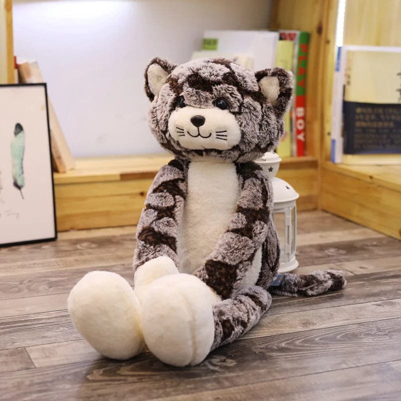 茶色の座った猫のぬいぐるみ 90cm