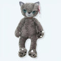 柔らかいベージュの不機嫌な猫のぬいぐるみ、子供用、抱きしめたくなる、40cm、The Plush Company