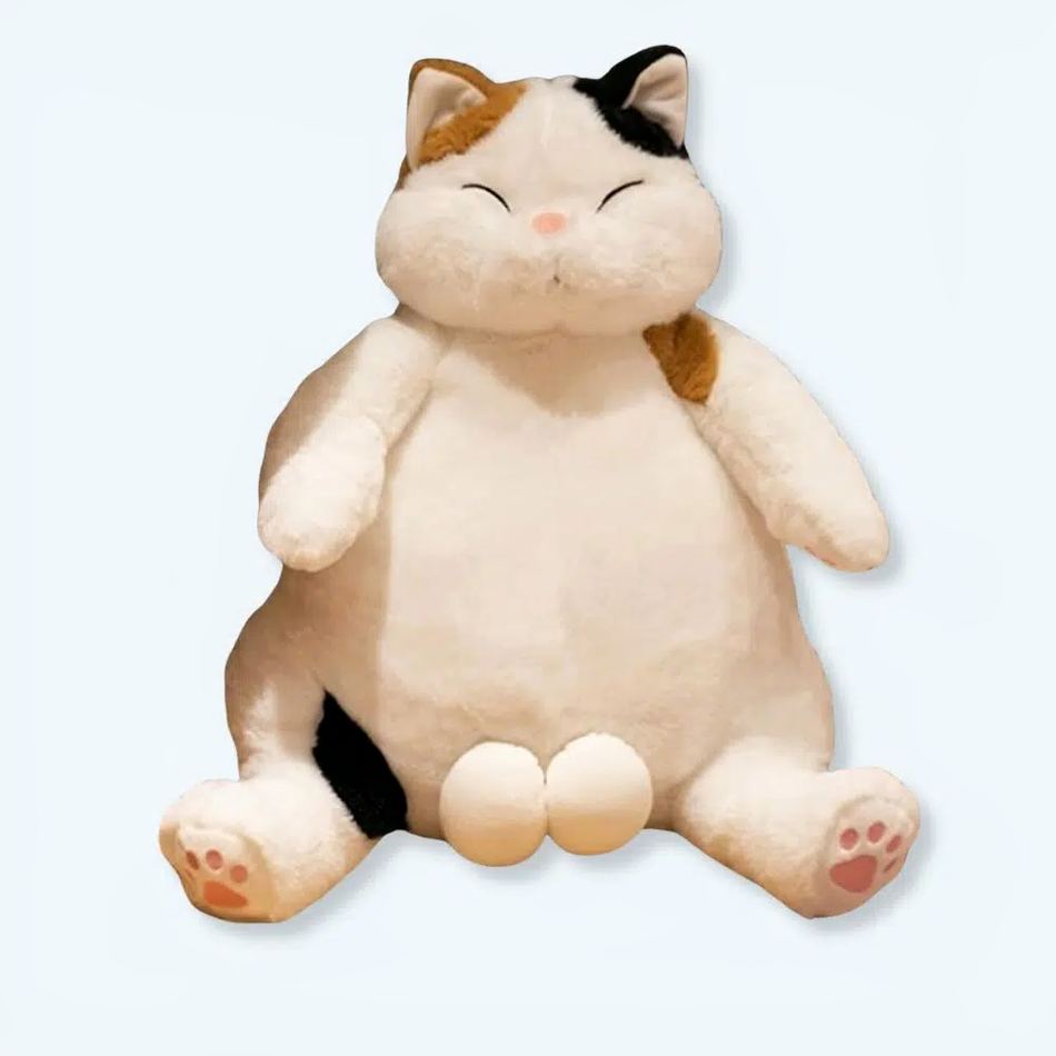 巨大で柔らかく、抱きしめたくなるような白い猫のぬいぐるみ The Plush Company