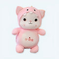 柔らかくて抱き心地の良い25cmの恐竜猫のぬいぐるみ（子供用） - The Plush Company