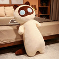 寝室の装飾に最適な、巨大で柔らかい猫のぬいぐるみ、ベージュ、The Plush Company