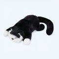 安らかな夜の眠りのための柔らかい黒猫のぬいぐるみ - The Plush Company