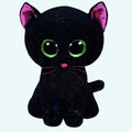 ハロウィーン用の柔らかい黒猫のぬいぐるみ、抱きしめたくなる不気味な子供のおもちゃ、The Plush Company