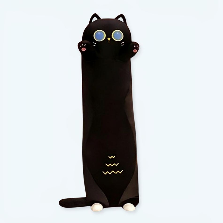 ぬいぐるみの長い黒猫の柔らかい抱き心地の良い快適な家The Plush Company