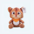 お子様が抱きしめたくなる、かわいくて柔らかいオレンジ色の猫のぬいぐるみ - The Plush Company