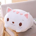 ひげ付きホワイトスクイシュマロ猫ぬいぐるみ、20cm