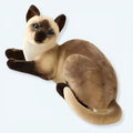 柔らかいグレーのトラ猫のぬいぐるみ、抱きしめたくなるペット、20cm、The Plush Company