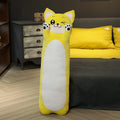 XXLサイズの黄色い猫のぬいぐるみ 70cm