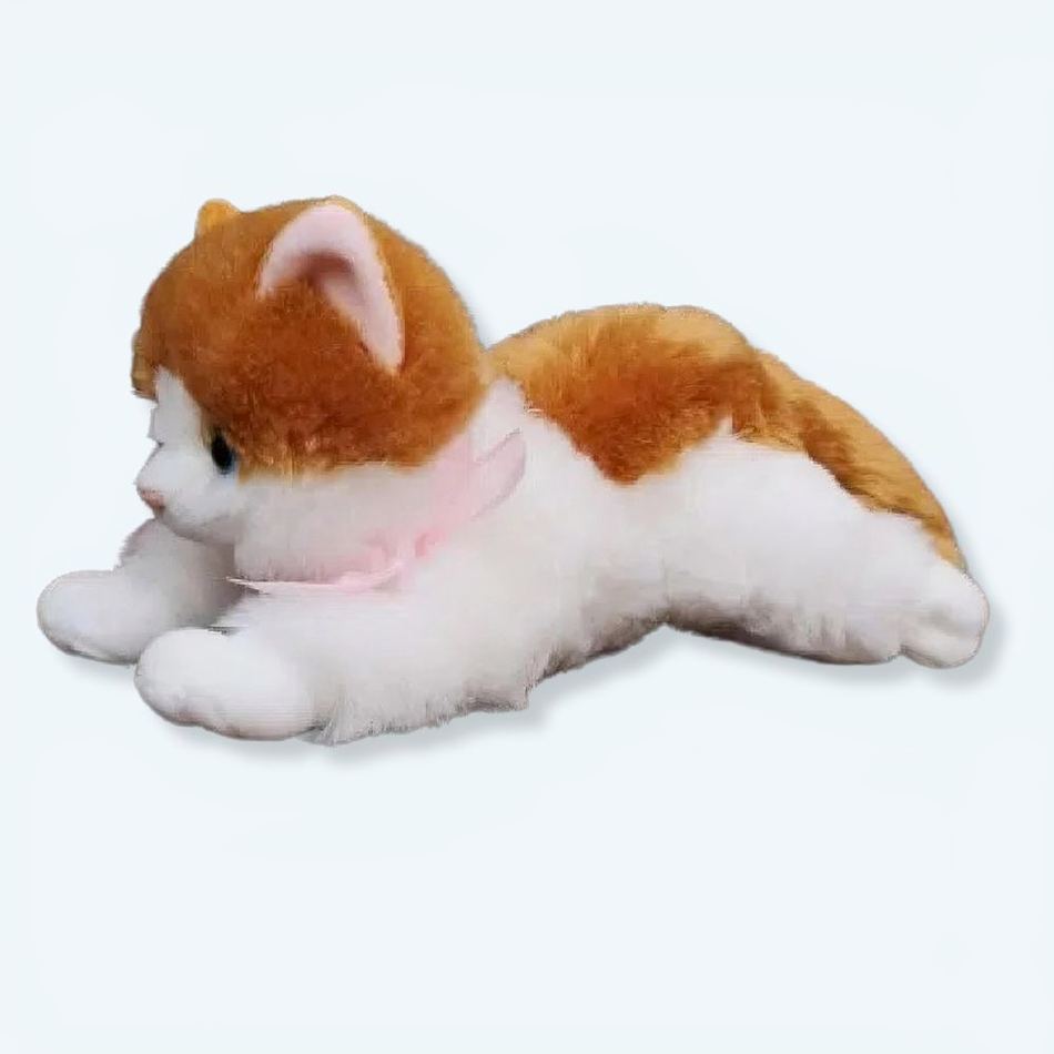 柔らかい茶色の子猫のぬいぐるみは、お子様の居心地の良いお部屋にぴったりです - The Plush Company