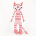 柔らかくて抱き心地の良いピンクのトラ猫のぬいぐるみ、子供用、35cm、The Plush Company