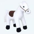 お子様向けの、柔らかくて優しい白い馬のぬいぐるみ。The Plush Company