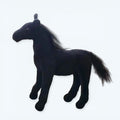 柔らかい黒馬のぬいぐるみ、子供のための愛らしい抱きしめたくなる動物、40cm、The Plush Company