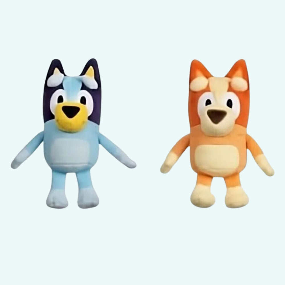 ブルーイ・ビンゴの柔らかいぬいぐるみ犬、子供の友達とおもちゃ、ザ・プラッシュ・カンパニー