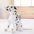 柔らかいダルメシアン犬のぬいぐるみ、子供のための抱きしめやすい仲間、座っている